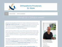 koester-orthopaedie.com Webseite Vorschau