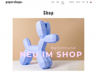 paper-shape.com Webseite Vorschau