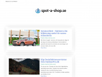 spot-a-shop.se Webseite Vorschau