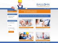 baulohn-lohnabrechnung.de Webseite Vorschau