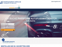 autofussmatten-online.de Webseite Vorschau