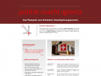 politik-macht-gesetz.ch Webseite Vorschau