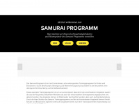 samurai-programm.de Webseite Vorschau