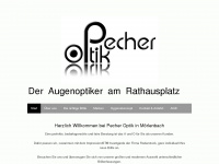 pecher-optik.de Webseite Vorschau