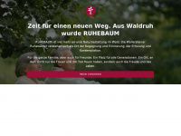 waldruh-naturbestattung.de Webseite Vorschau