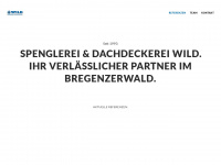 wild-spenglerei.at Webseite Vorschau