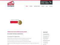 bgw-hausbau.de Webseite Vorschau
