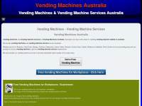 vendingmachinesaustralia.com.au Webseite Vorschau