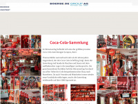 cocacola-sammlung.de Webseite Vorschau