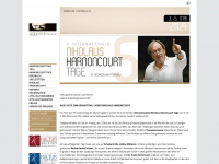 harnoncourttage.at Webseite Vorschau