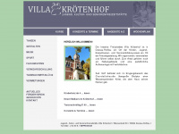 villa-krötenhof.de Webseite Vorschau