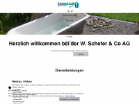 sanitaer-schefer.ch Webseite Vorschau