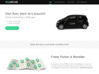 yourcar-carsharing.de Webseite Vorschau