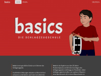 basics-drum-book.com Webseite Vorschau