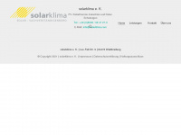 solarklima.de Webseite Vorschau