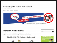 stop-ttip-ansbach.de Webseite Vorschau