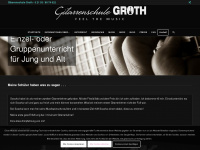 gitarrenschule-groth.de Webseite Vorschau