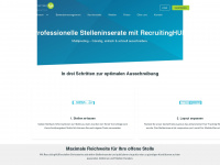 recruitinghub.ch Webseite Vorschau