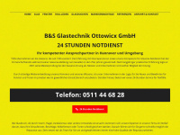 glastechnik-ottowicx.de Webseite Vorschau