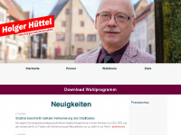 hüttel.de Webseite Vorschau