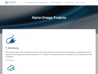 alpha-omega-projects.de Webseite Vorschau