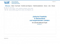 juedische-friedhoefe.info Webseite Vorschau