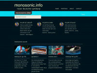 monosonic.info Webseite Vorschau