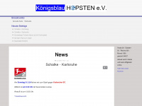hopstenkönigsblau.de Webseite Vorschau