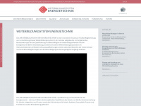 weiterbildungssystem-energietechnik.de Webseite Vorschau