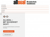 allseal.ch Webseite Vorschau