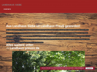 landhaus-siebe.de Webseite Vorschau