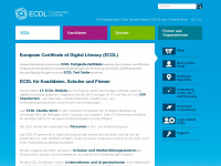 ecdl.ch Webseite Vorschau
