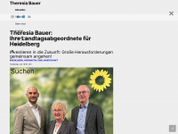 theresia-bauer.de Webseite Vorschau
