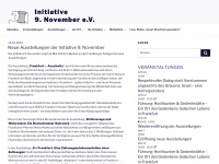 initiative-neunter-november.de Webseite Vorschau