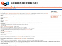neighborhoodpublicradio.org Webseite Vorschau