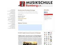 musikschule-romberg.net Webseite Vorschau