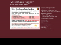 musikhaus-doepper.de Webseite Vorschau