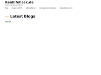 reallifehack.de Webseite Vorschau