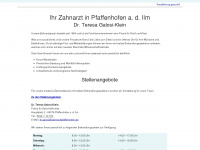 zahnarztpfaffenhofen.de Webseite Vorschau