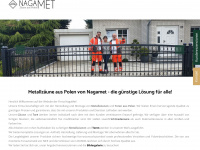 nagamet-zaune.de Webseite Vorschau