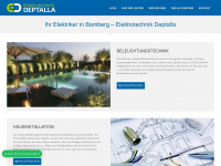 elektrotechnik-deptalla.de Webseite Vorschau