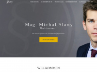 slany-law.at Webseite Vorschau