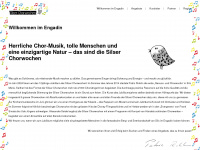 silser-chorwochen.ch Webseite Vorschau