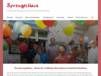 sprengelhaus-wedding.de Webseite Vorschau