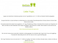 mediveda-yoga.de Webseite Vorschau