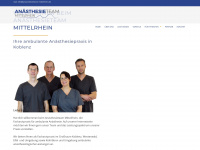 anaesthesieteam-mittelrhein.de Webseite Vorschau