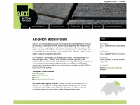 art-beton.ch Webseite Vorschau