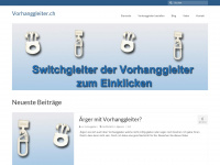 vorhanggleiter.ch Webseite Vorschau