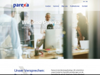 parexa.com Webseite Vorschau
