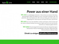 apple-lime.ch Webseite Vorschau